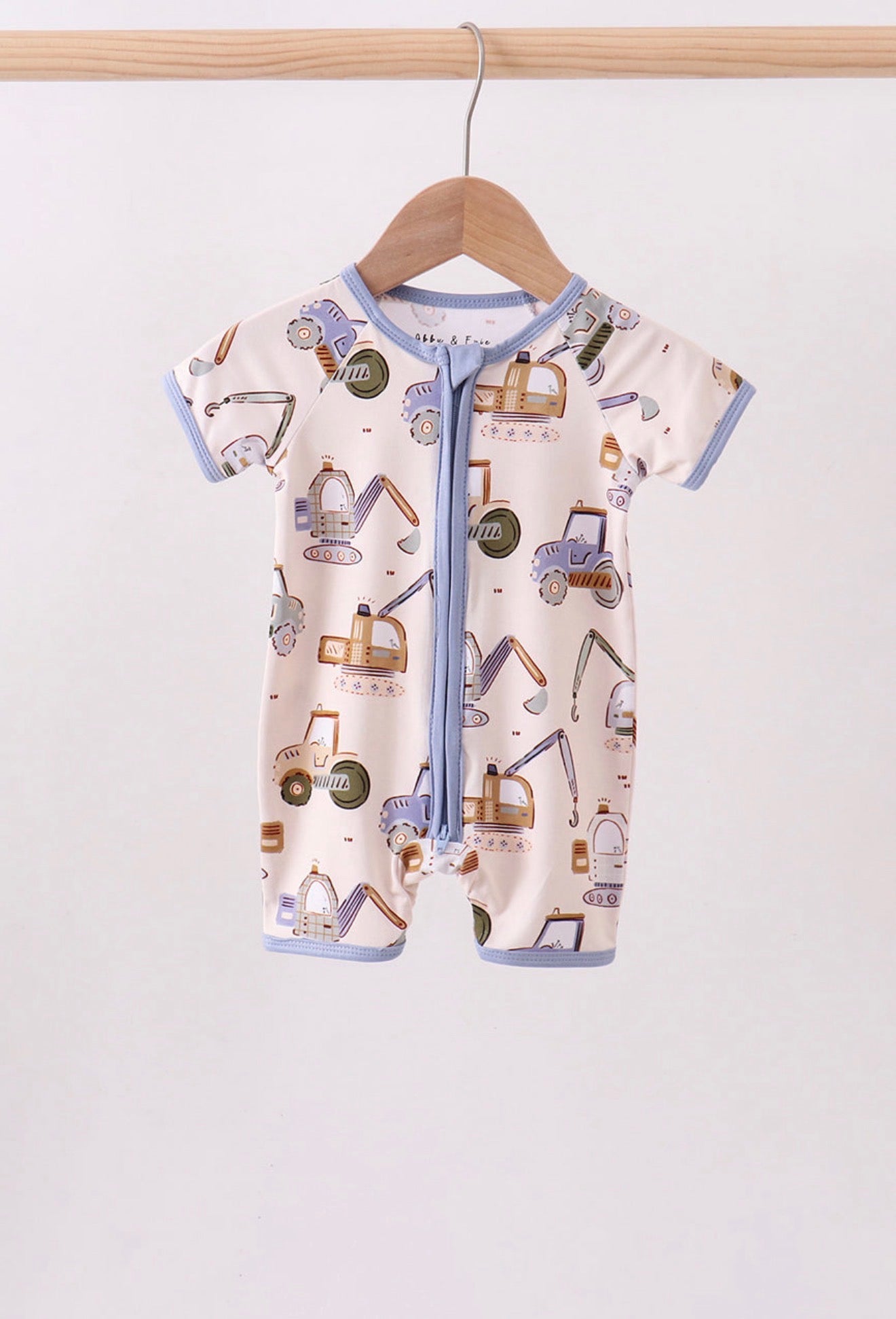 Construction Bamboo Sleep Romper