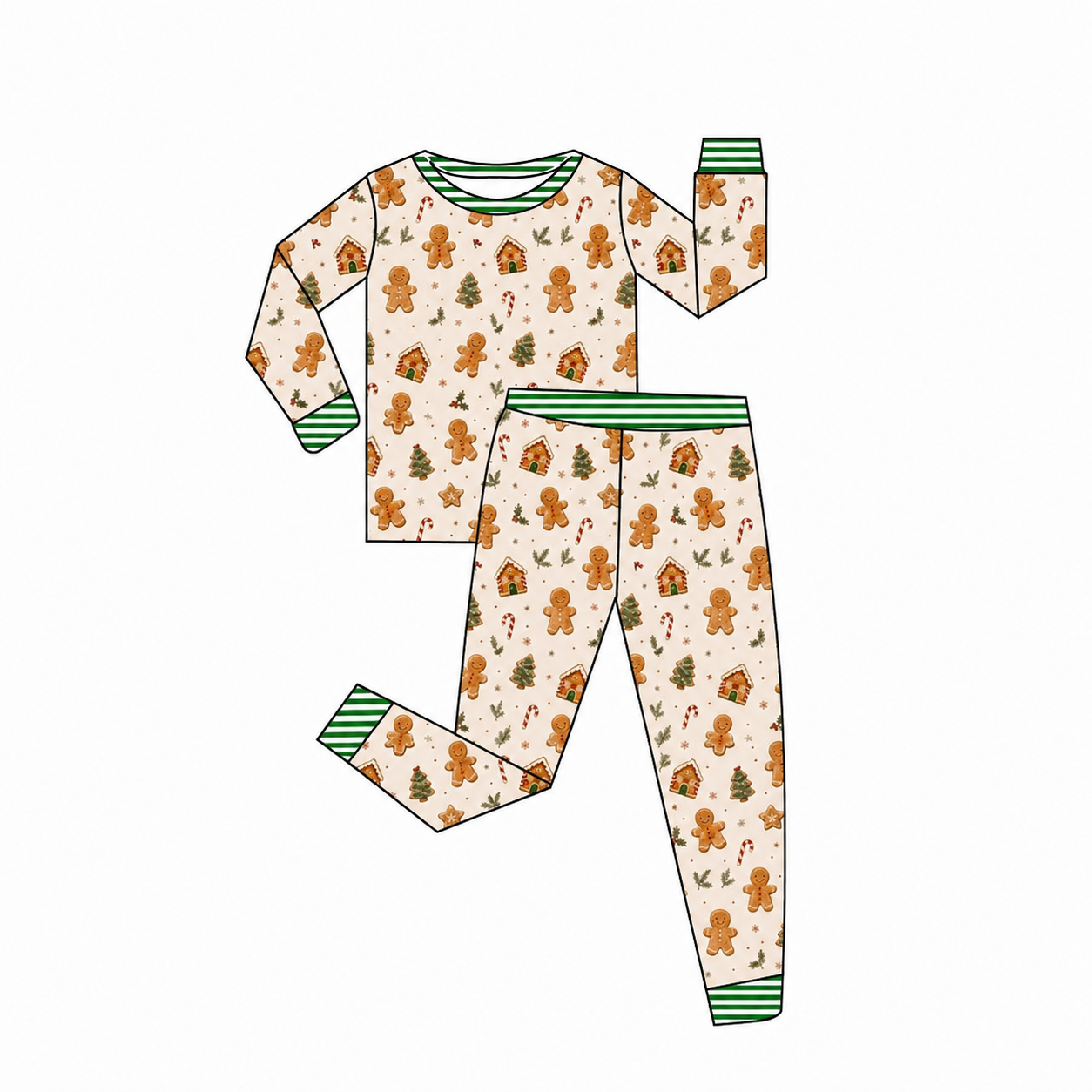 Green Cookie Comfort Bamboo Pants Set