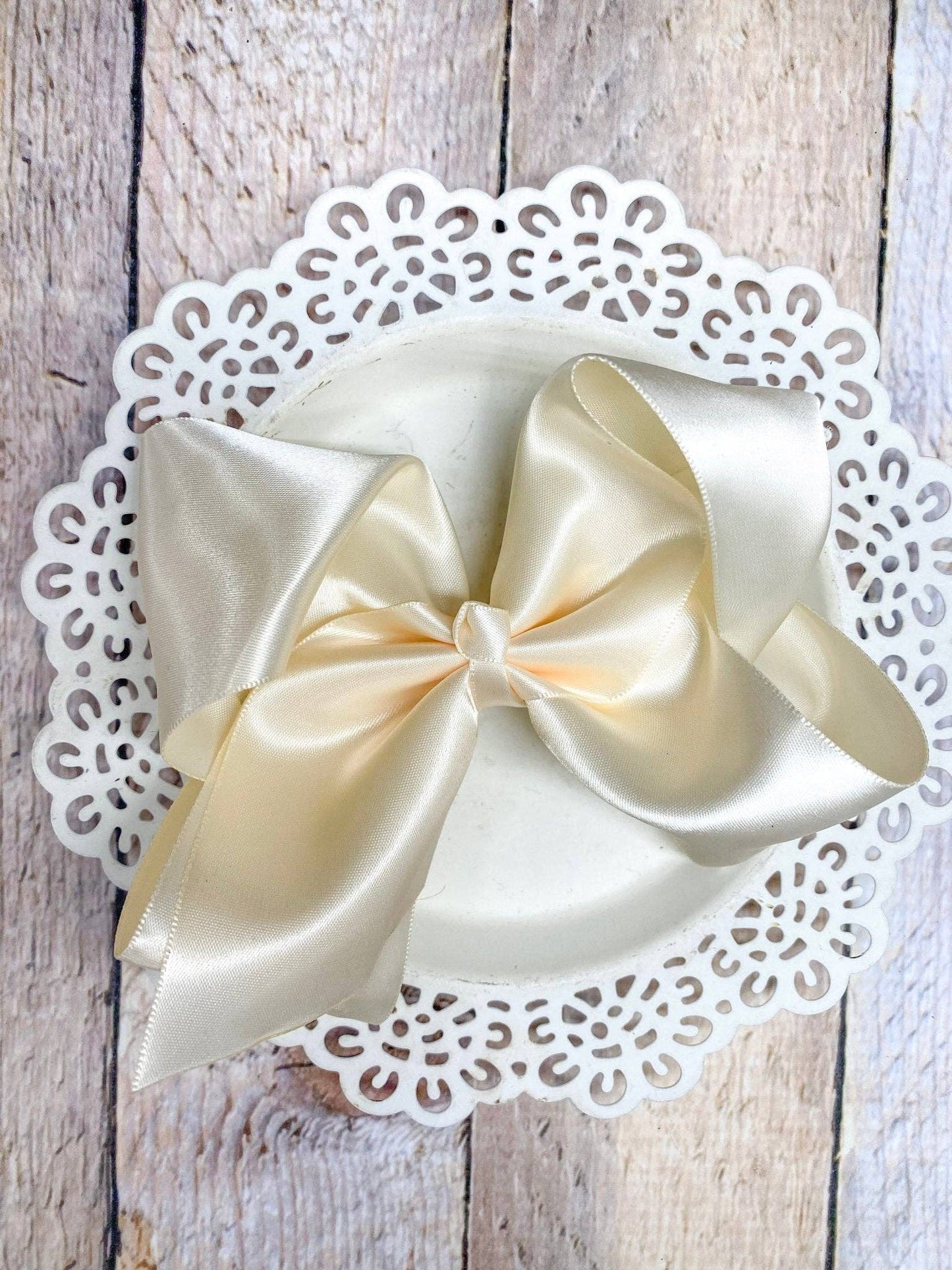 Classic Satin Hair Bows- 4.5" - Multiple Colors