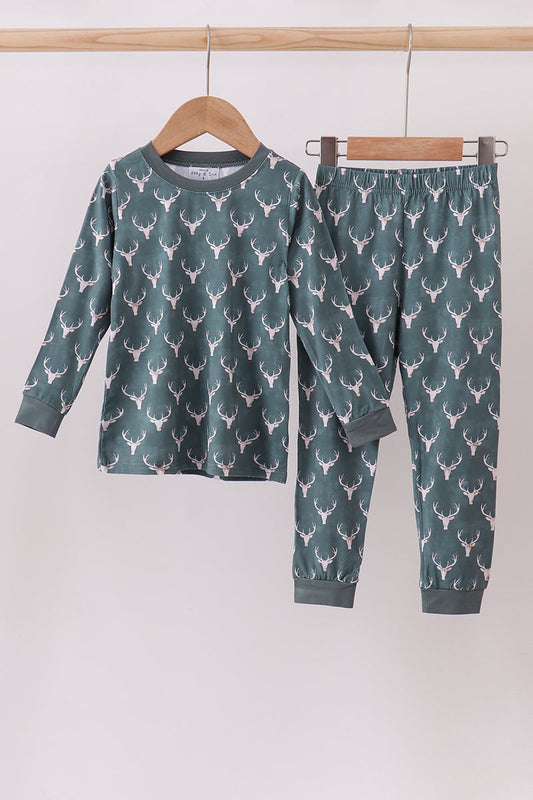 Forest Reindeer Bamboo Pajama Set