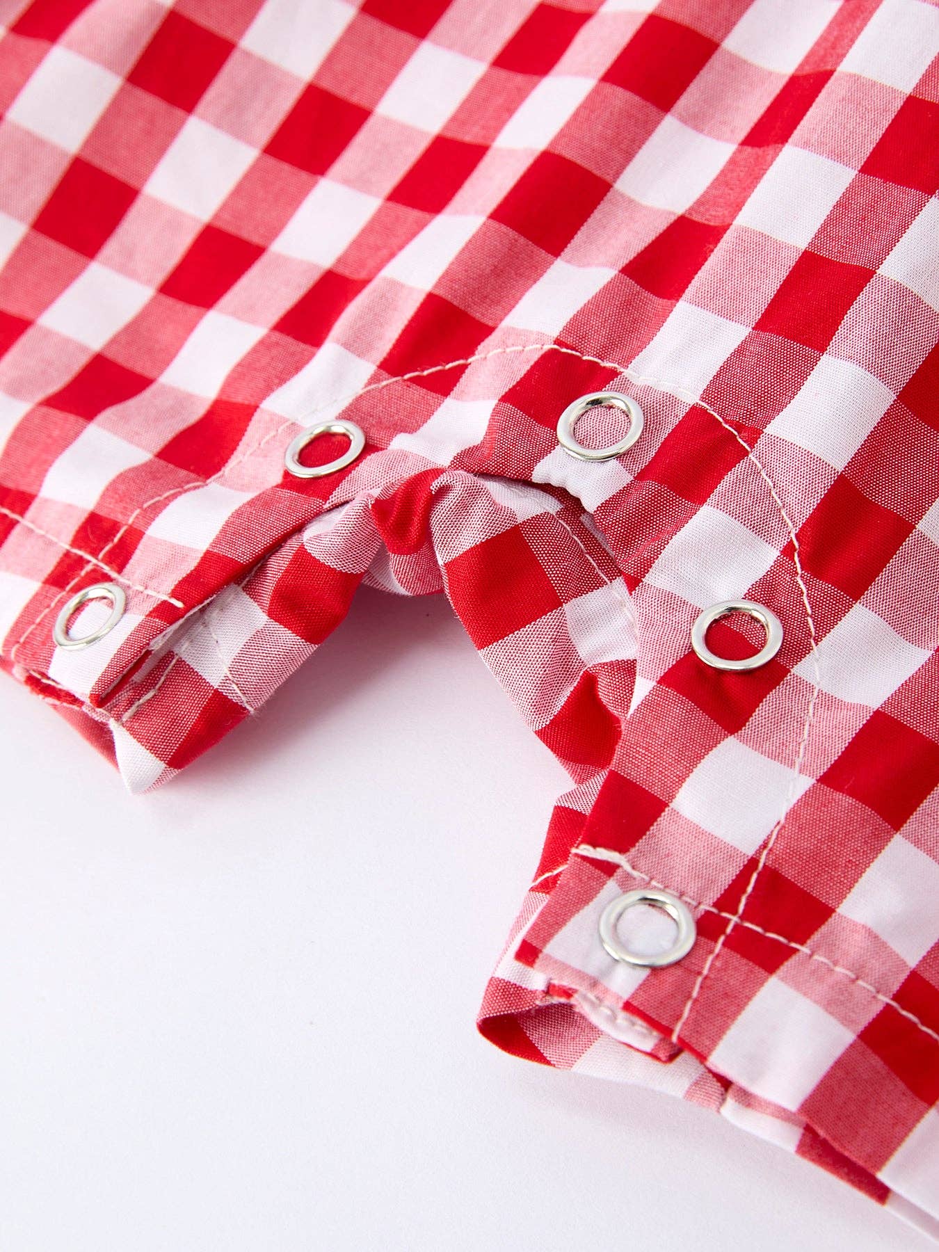 Red Gingham Romper