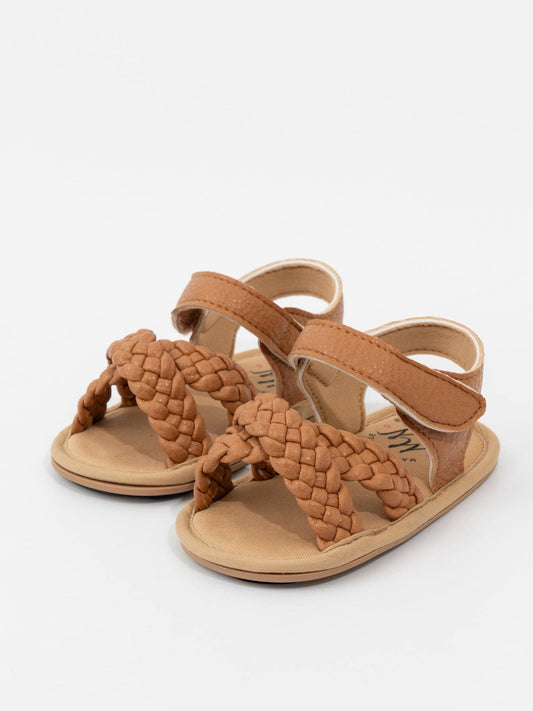 Braided Cross-Front Baby Sandals