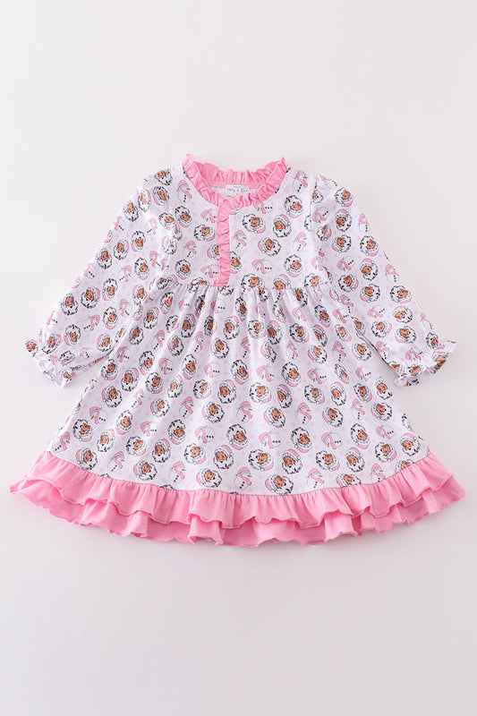 Pink Santa & Snowmen Pajama Gown