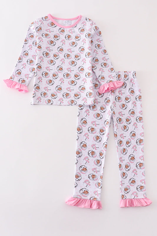 Pink Santa & Snowmen Pajama Set
