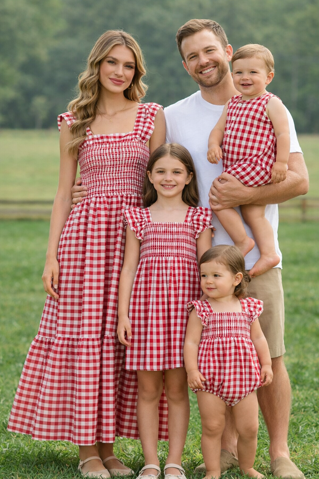 Red Gingham Romper