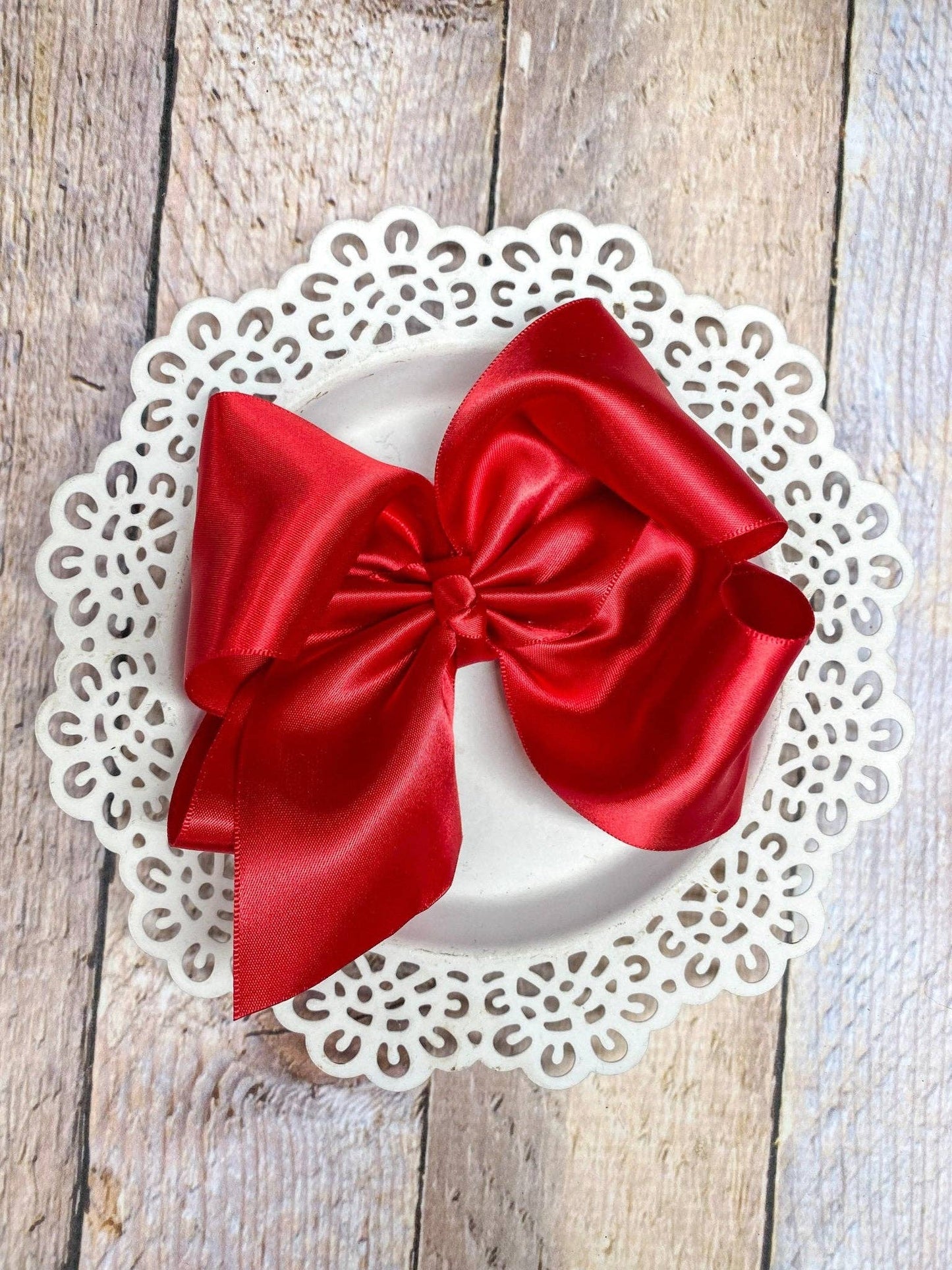 Classic Satin Hair Bows- 4.5" - Multiple Colors