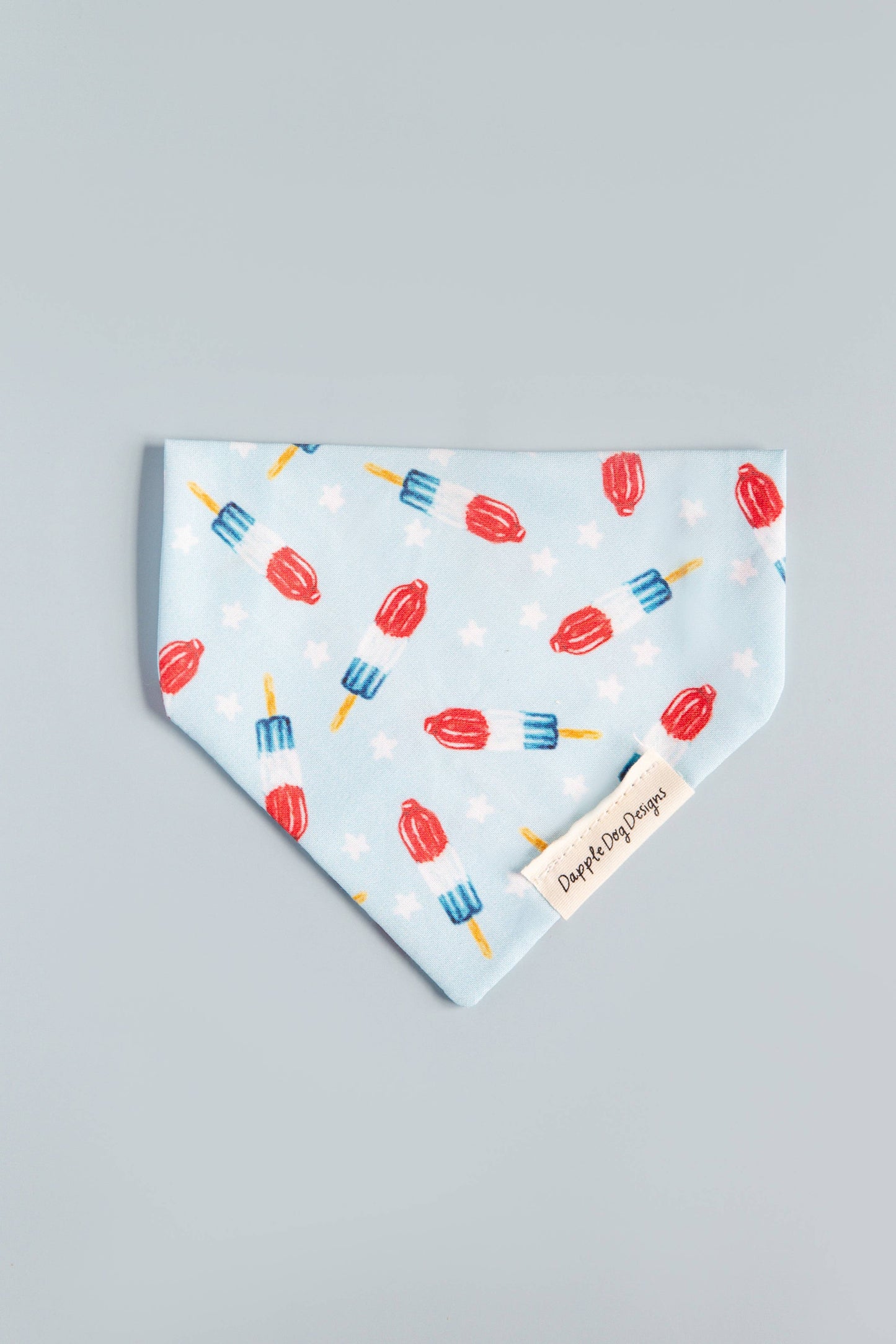 Red, White, & Blue Popsicles Bandana - Summer Dog Bandana
