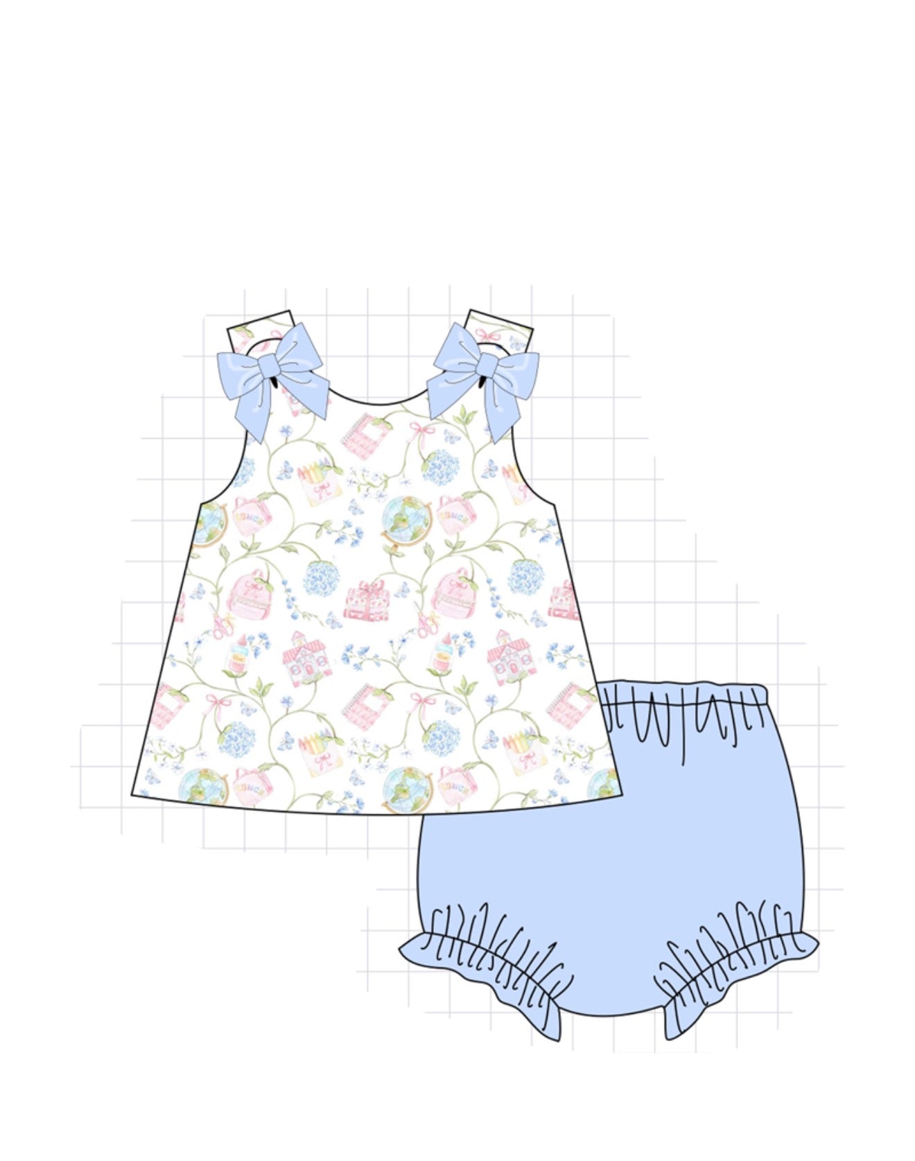 Back to School Bloomer Set