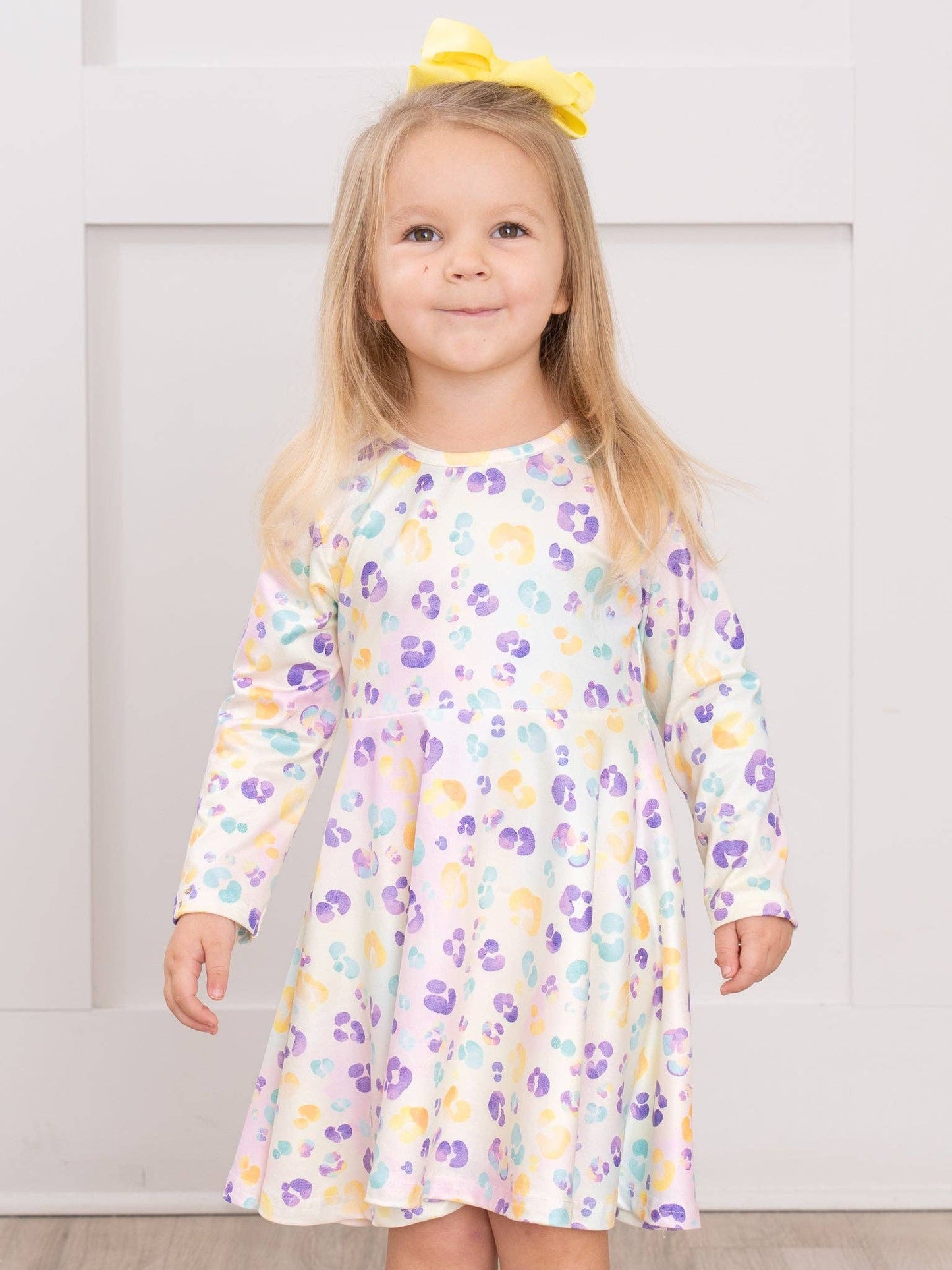 Spring Leopard Twirl Dress