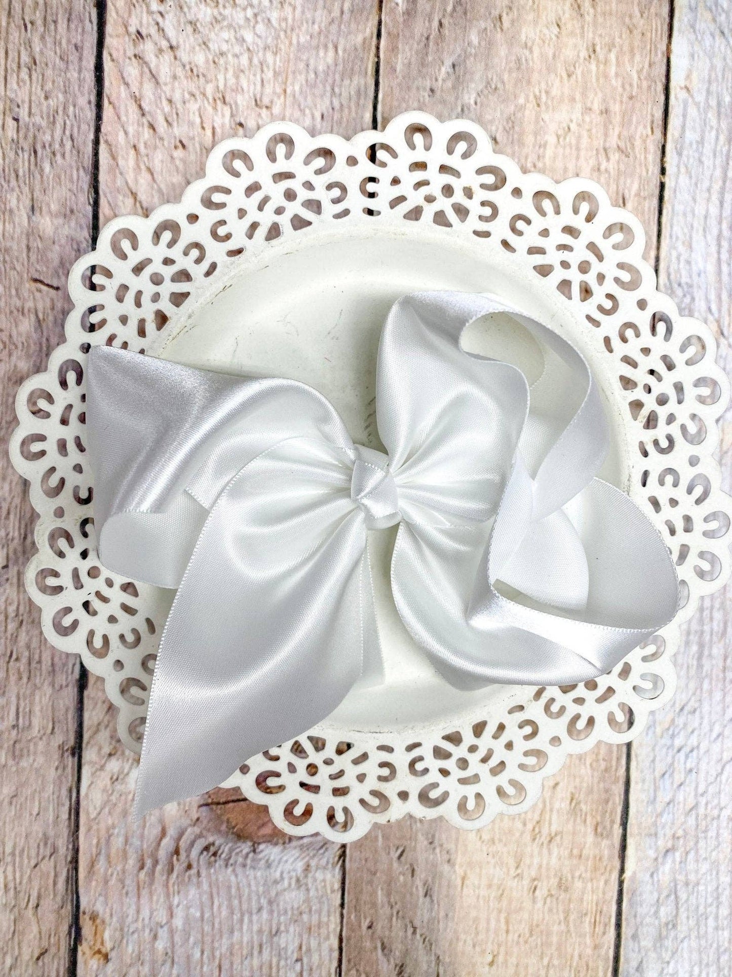 Classic Satin Hair Bows- 4.5" - Multiple Colors