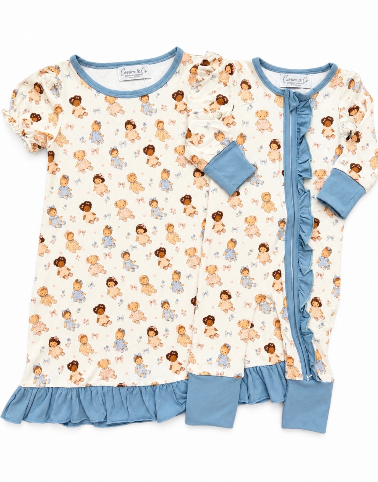 Dolly Dreams Bamboo Ruffle Zippy