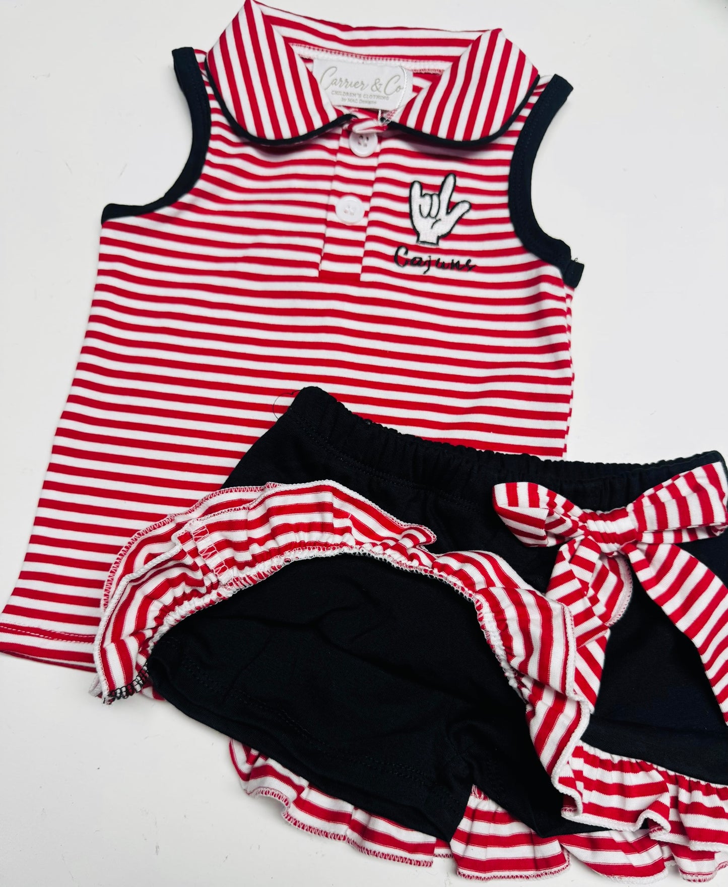 Cajuns Embroidered Polo Skort Set