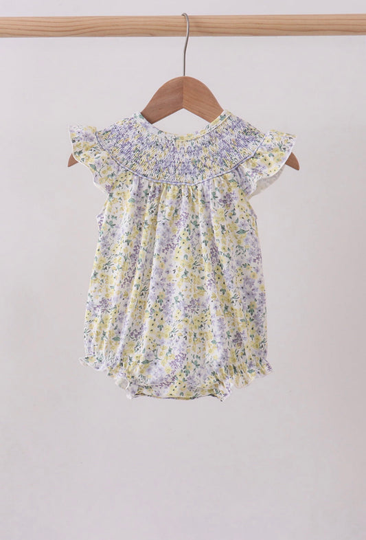 Floral Smocked Bubble