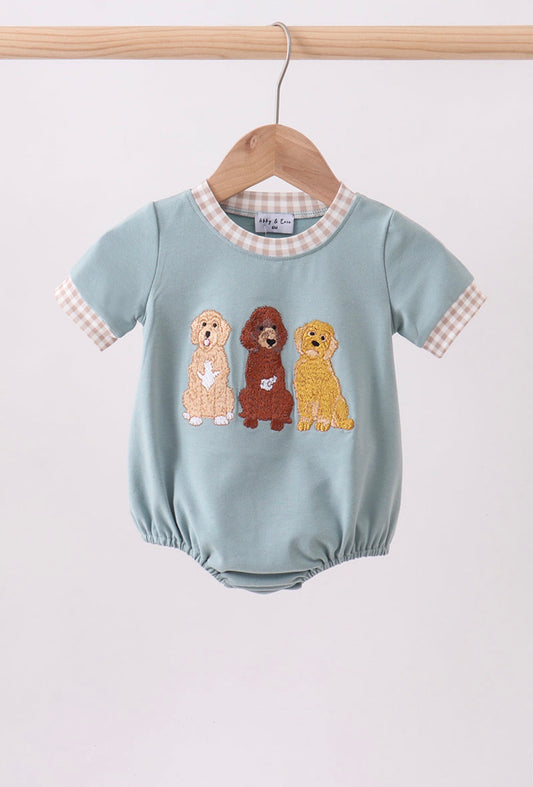 Puppy Embroidered Bubble