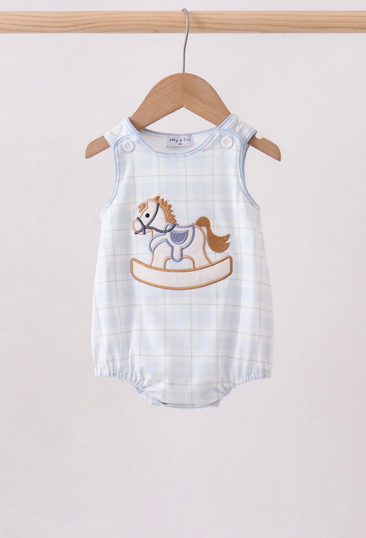 Plaid Rocking Horse Bubble