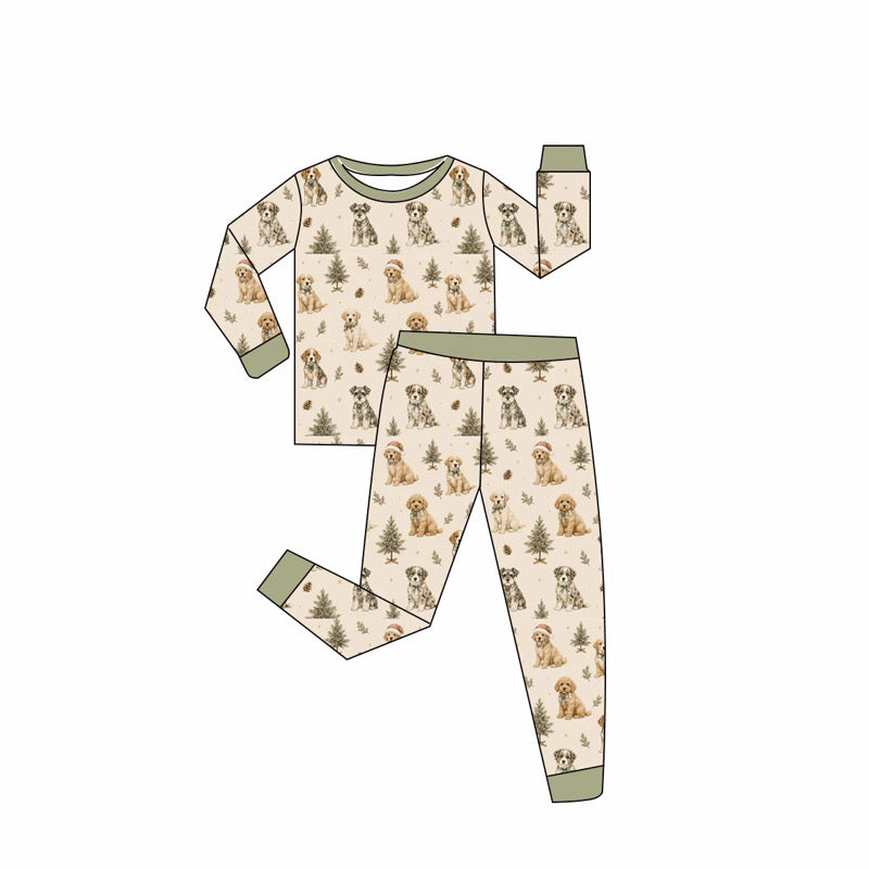 Christmas Dogs Bamboo Pajama Set