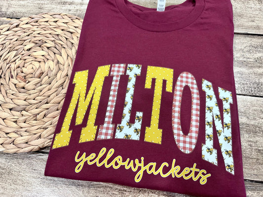 Patchwork Milton Graphic Tee