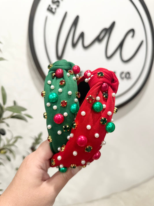 Beaded Christmas Headbands