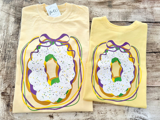 Toddler King Cake Graphic T-Shirt