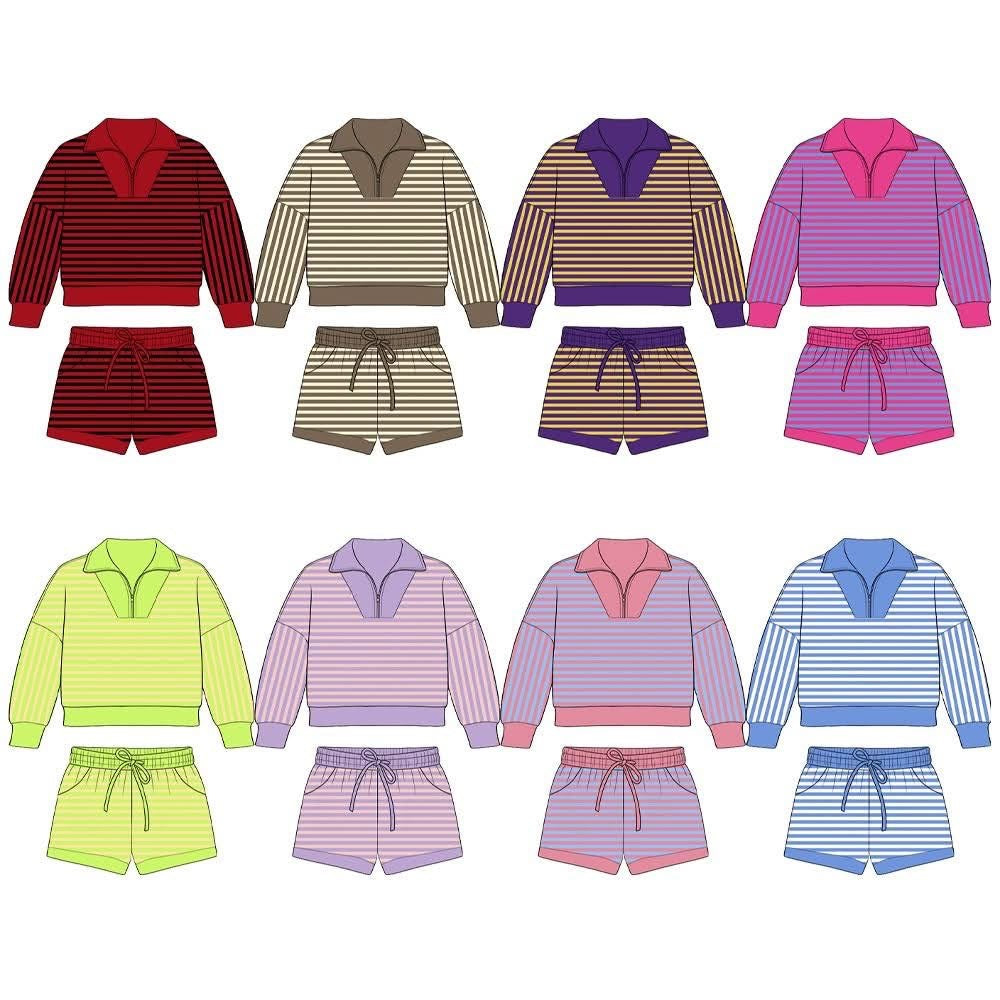Kids Striped Lounge Sets