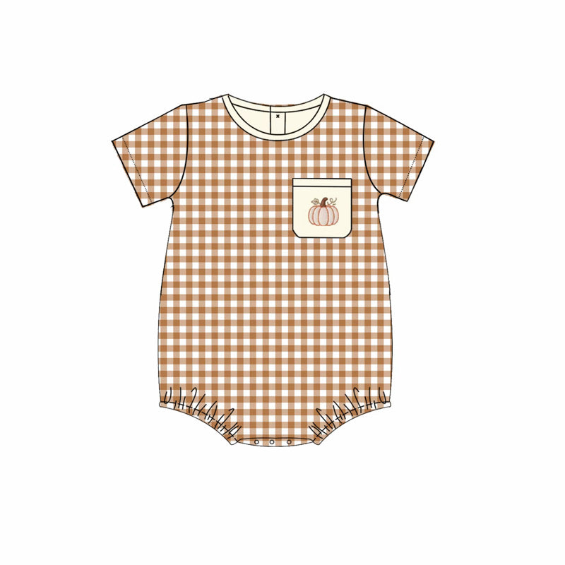 Gingham & Knots Pumpkin Bubble