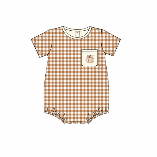 Gingham & Knots Pumpkin Bubble