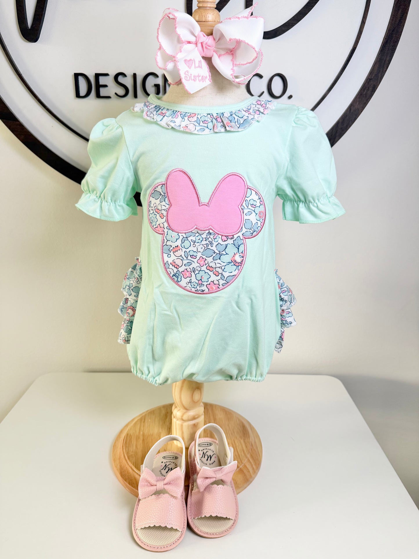 Floral Minnie Ruffle Bubble