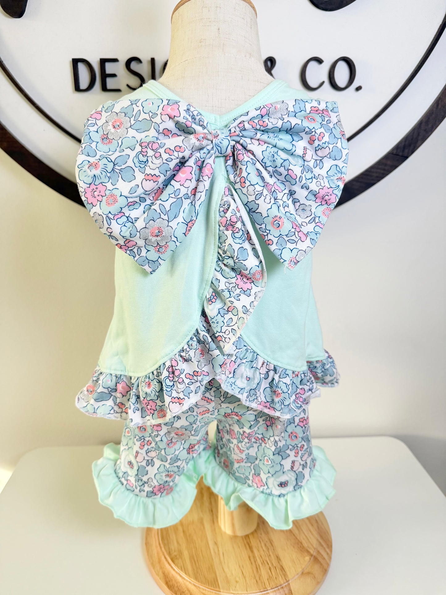 Floral Minnie Ruffle Swingback Shorts Set