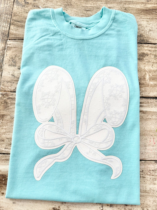 Lace Bunny Ears Patch T-Shirt