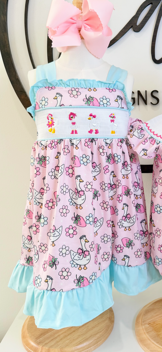 Goose Smocked Dress