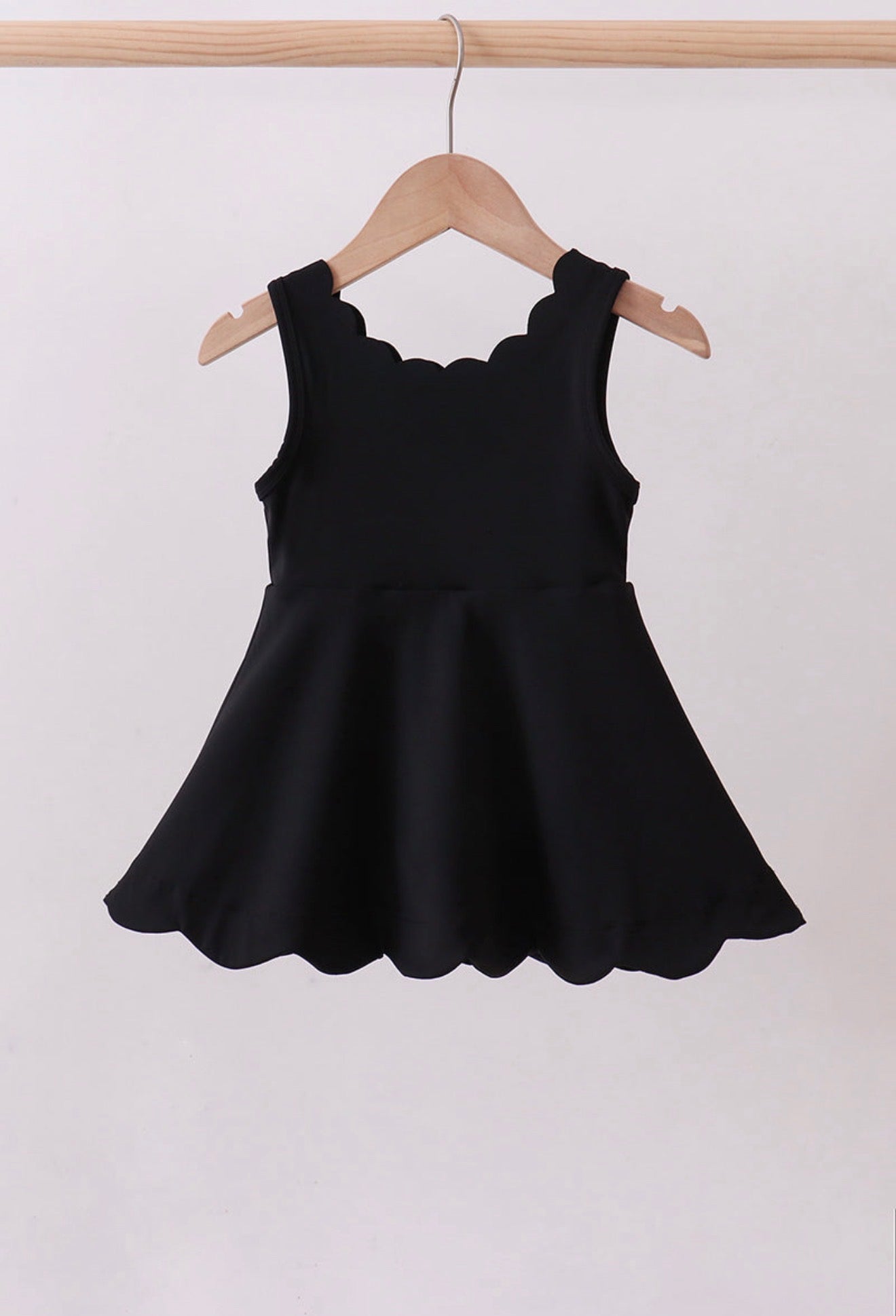 Scalloped Athletic Dresses (3 colors- built in shorts)