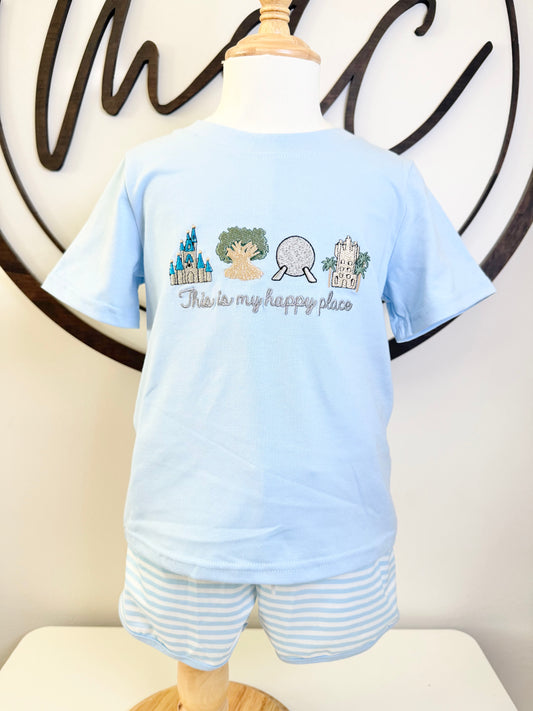 Happy Place Shorts Set