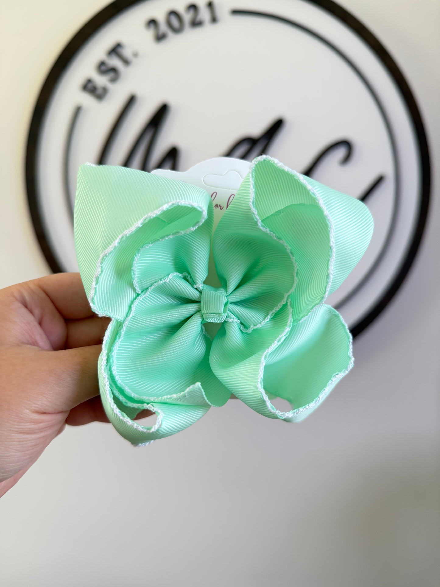 Fun Size Moonstitch Hair Bows (5in)