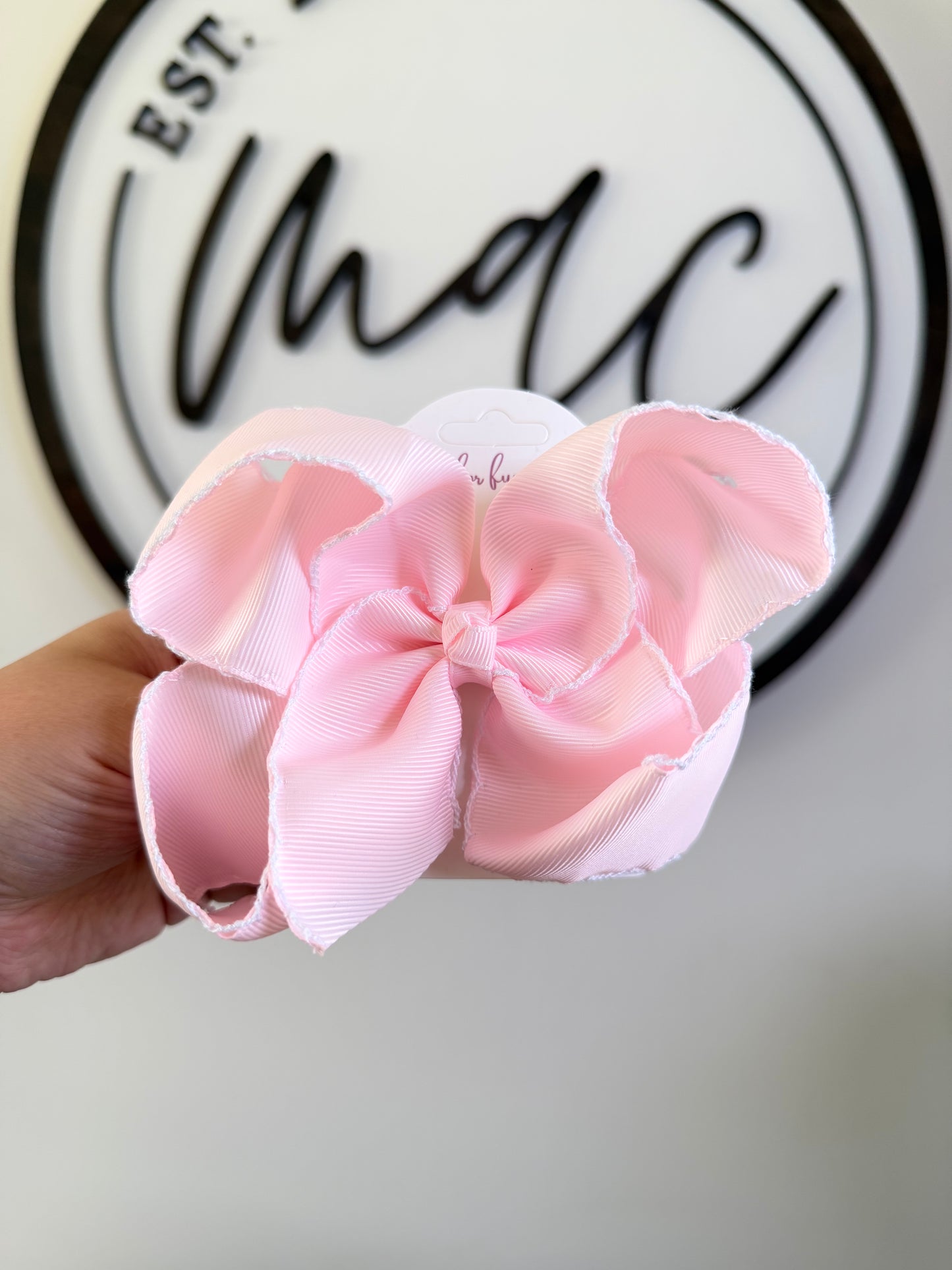 Fun Size Moonstitch Hair Bows (5in)