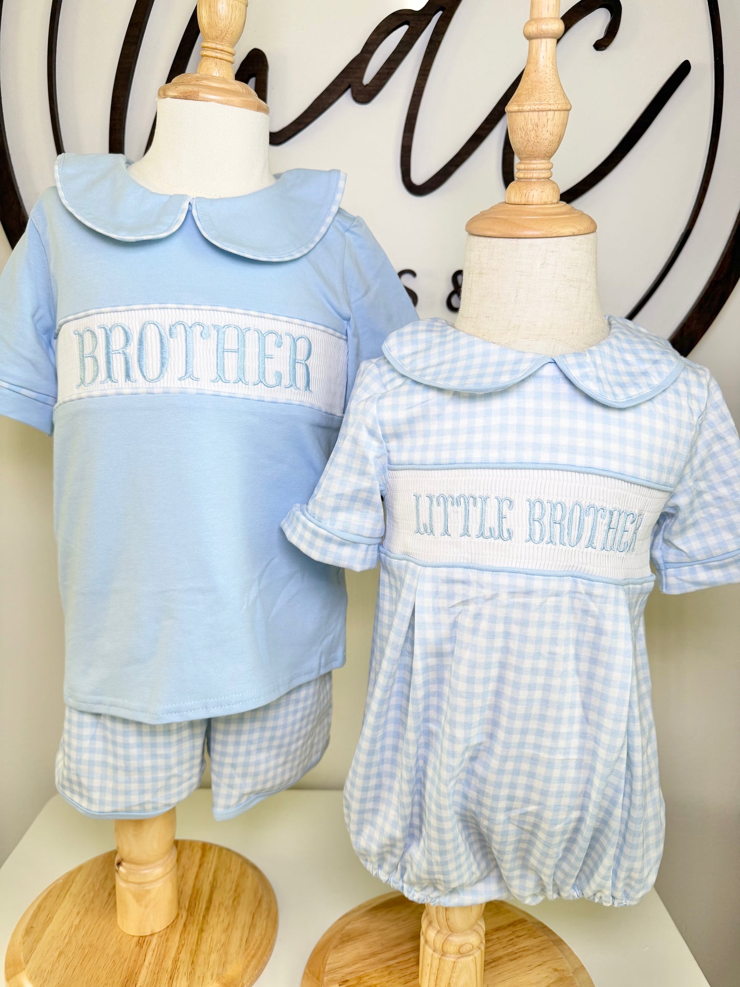 Brother Peter Pan Collar Shorts Set