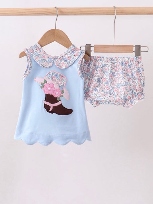 Cowgirl Swingback Bloomer Set