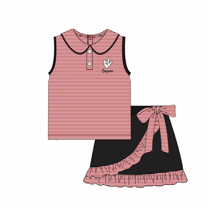Cajuns Embroidered Polo Skort Set