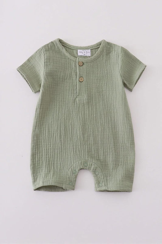 Sage Muslin Romper