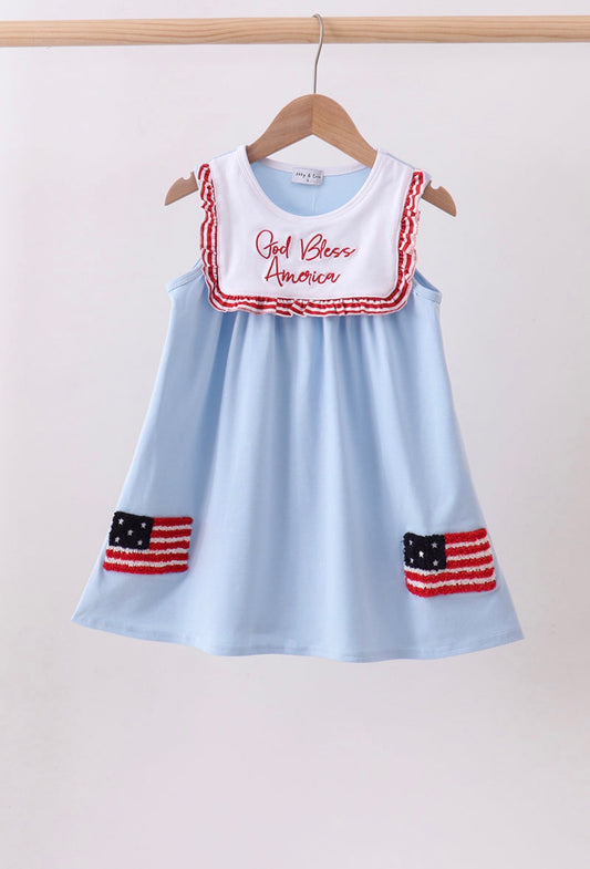 God Bless America French Knot Dress