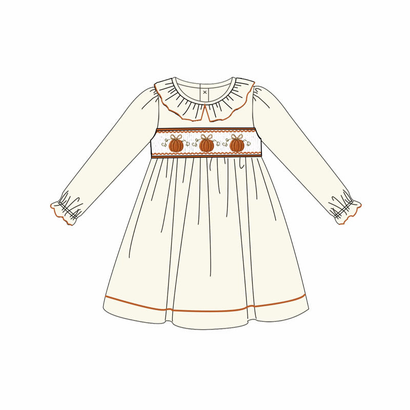Fall Coordinating Smocked Dress