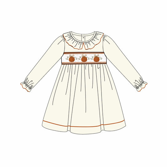 Fall Coordinating Smocked Dress