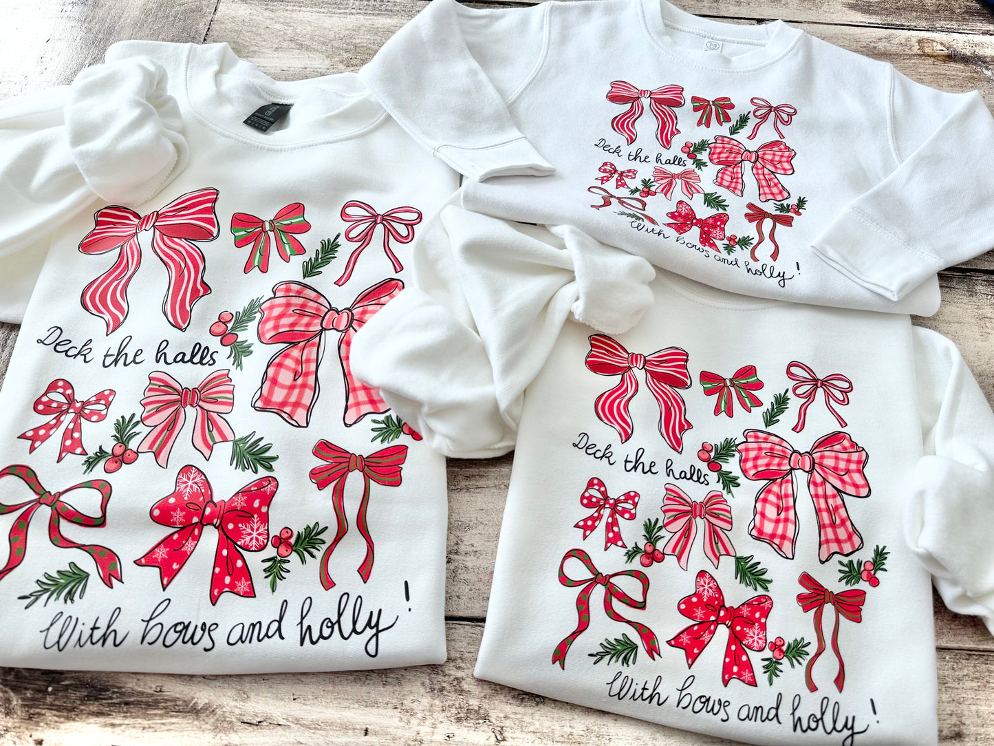Mom & Me Christmas Bows Sweatshirt