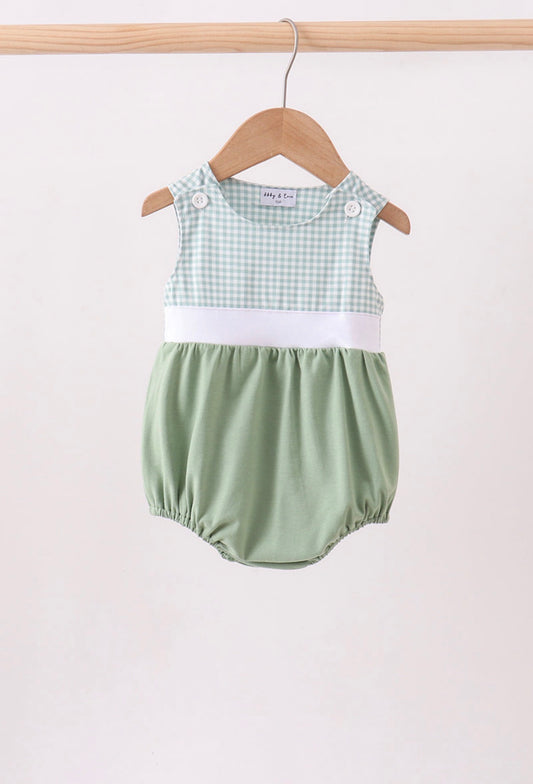 Green Gingham Bubble