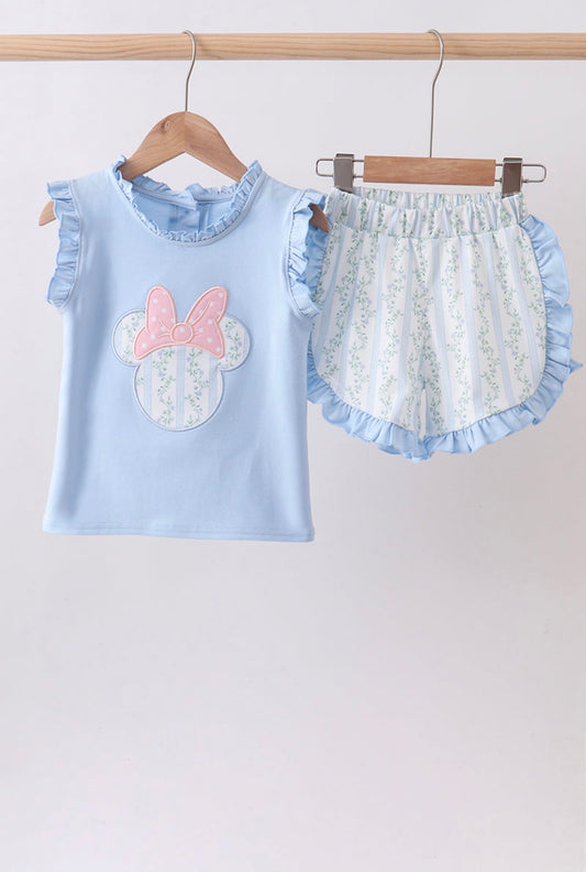 Floral Minnie Shorts Set