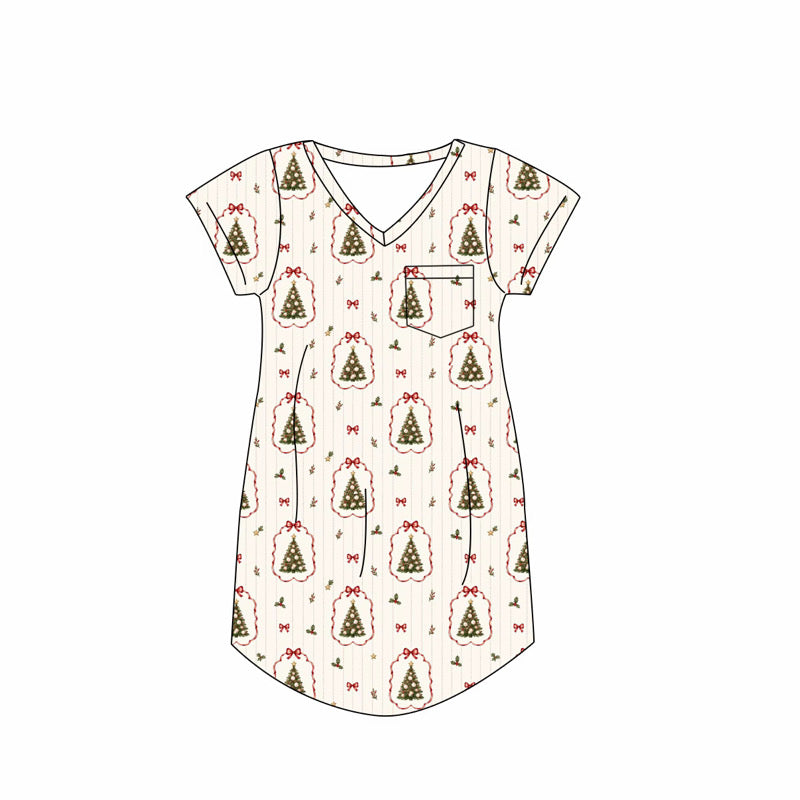 Women’s Christmas Cameo Bamboo Gown