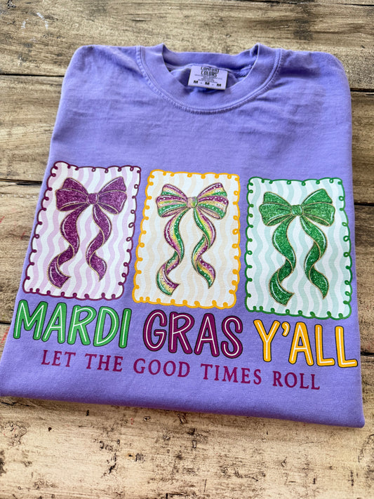 Mardi Gras Y'all Short Sleeve