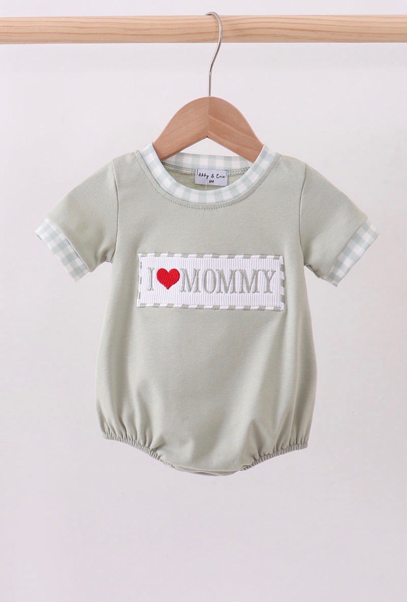 Green I Love Mommy Bubble