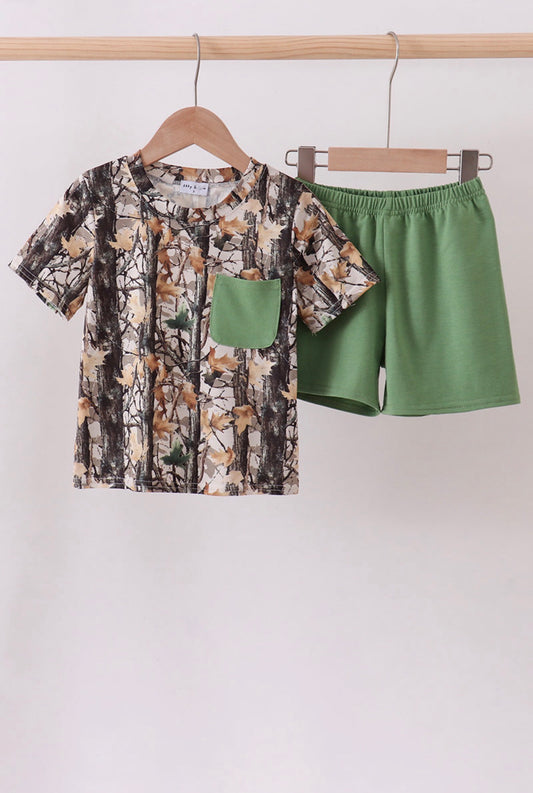 Camo Shorts Set