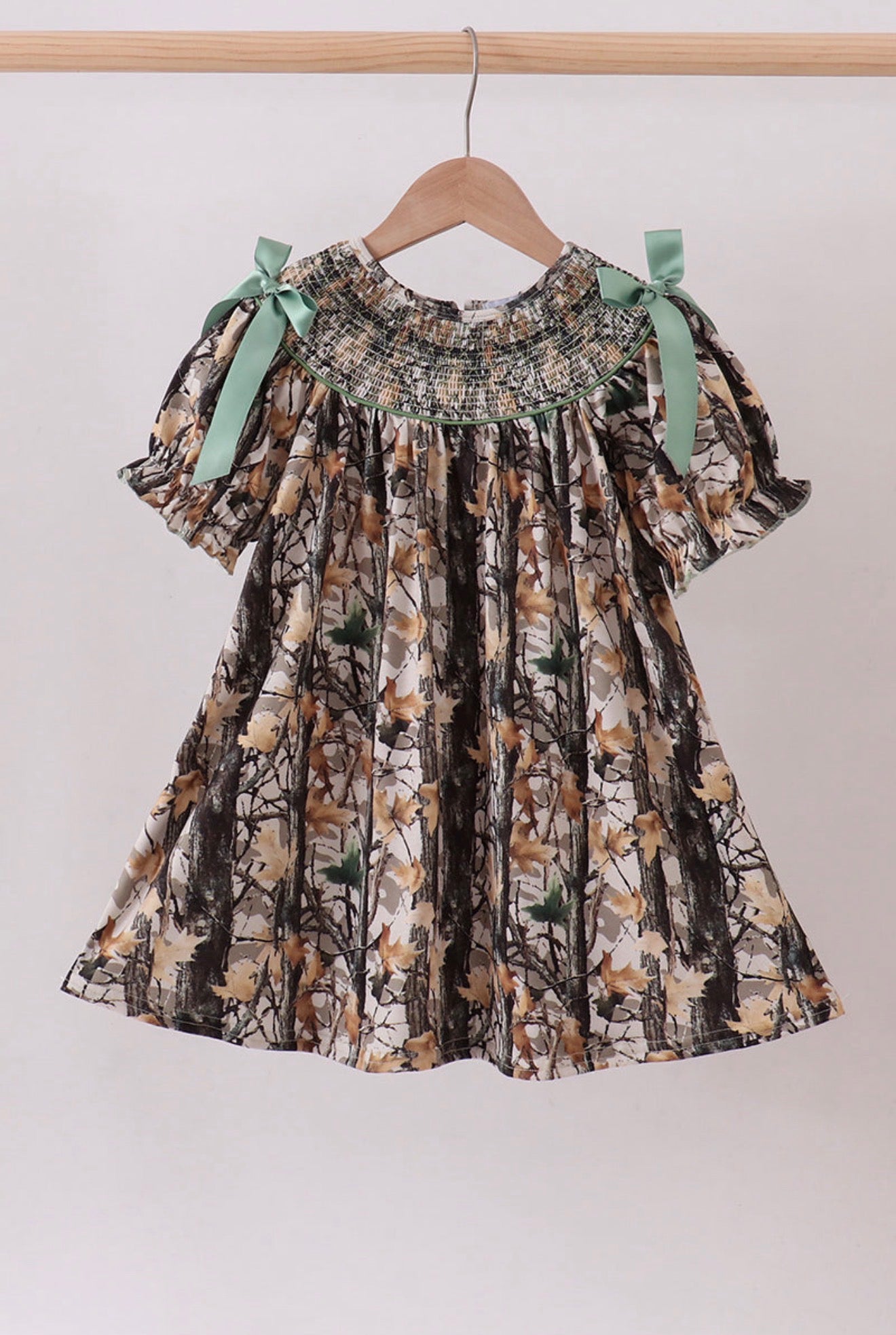 Camo Smocked Dress