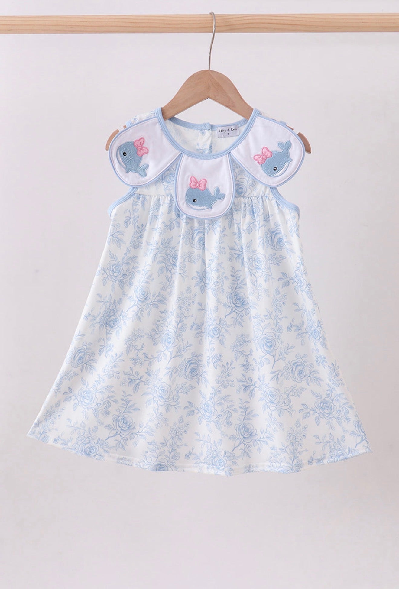Whale Embroidered Dress